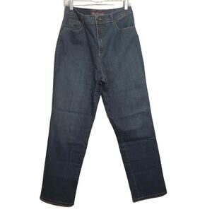 Gloria Vanderbilt womens jeans size 34”x30” straight blue high rise
